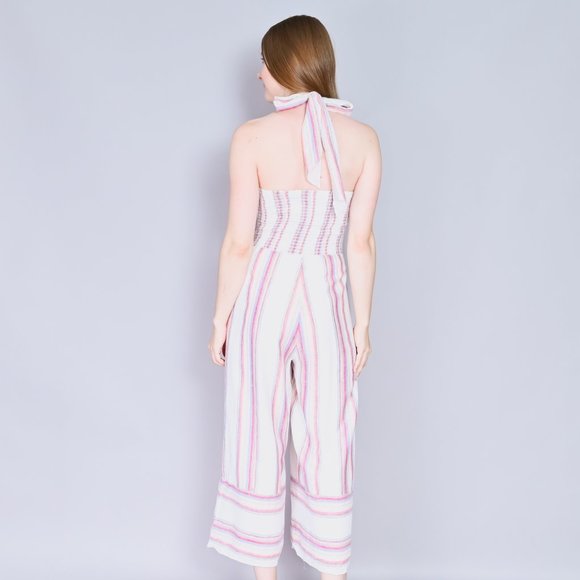 AMANDA UPRICHARD Christie Striped Jumpsuit NWT S & M - Picture 4 of 8